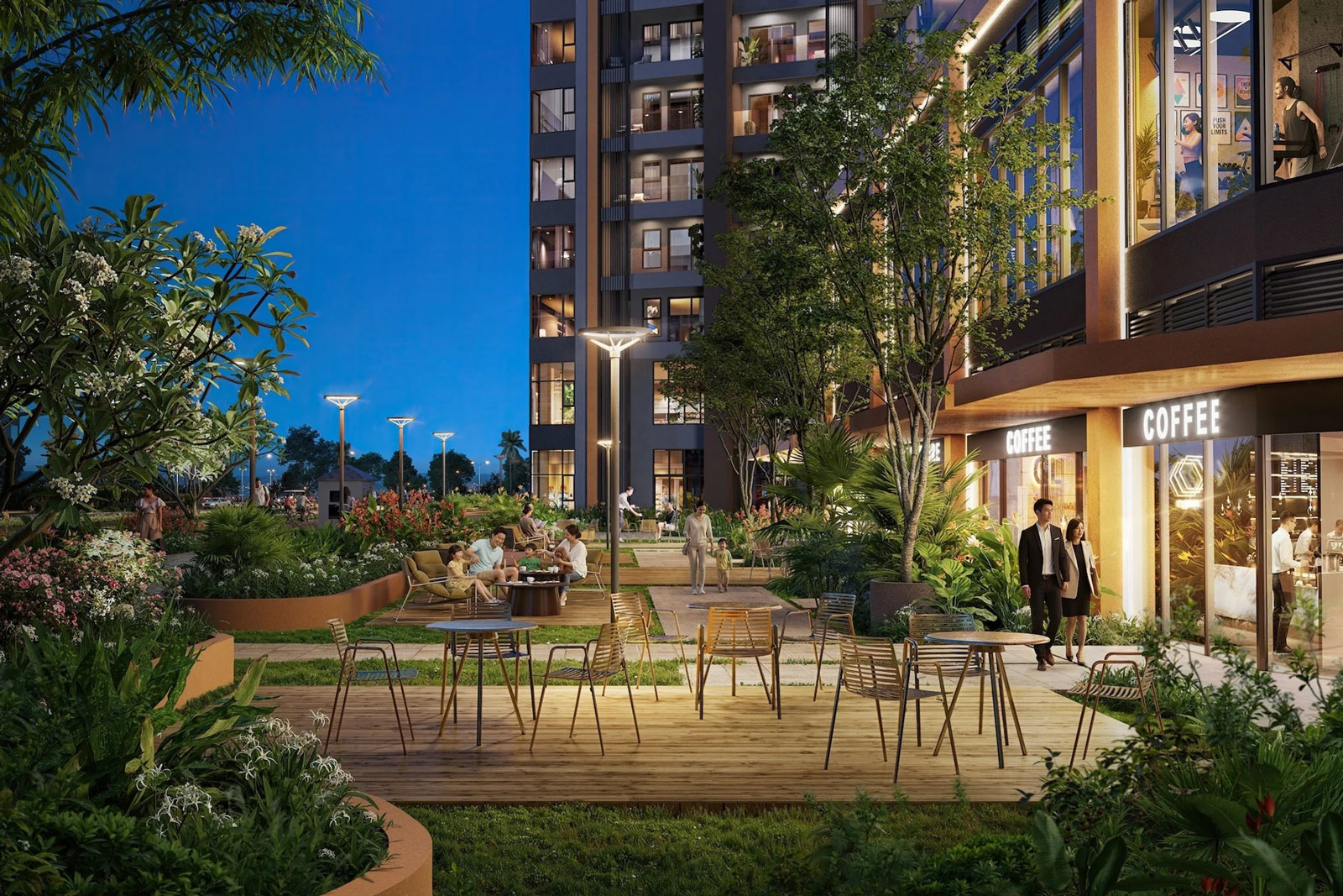 Khu thương mại nhiều tiên ích