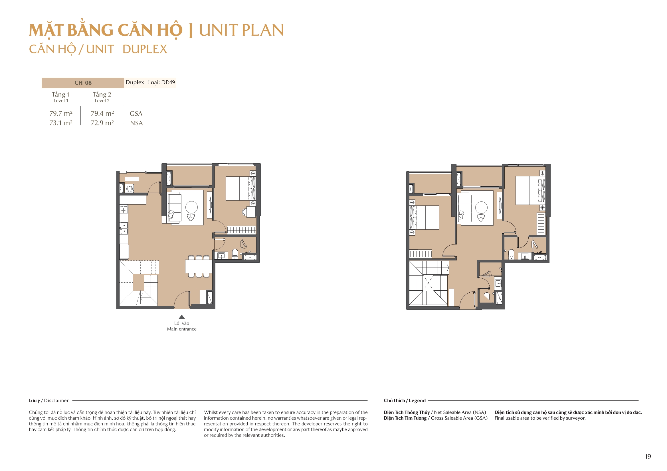 Mặt bằng căn hộ tòa B1 Masteri Park Place 16