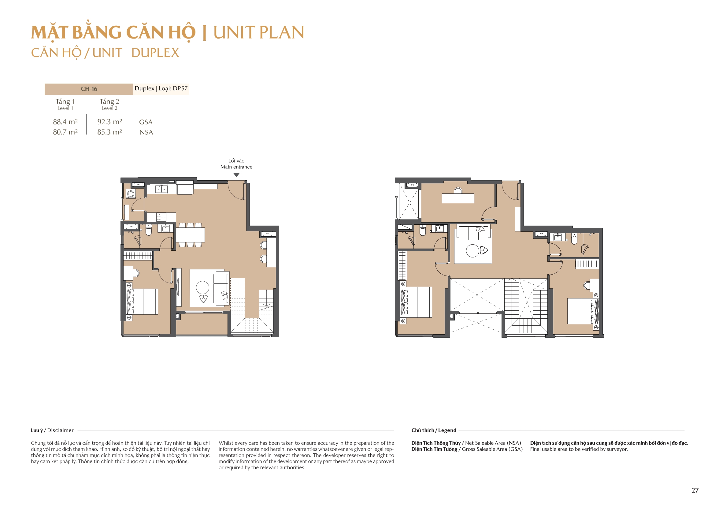Mặt bằng căn hộ tòa B1 Masteri Park Place 24