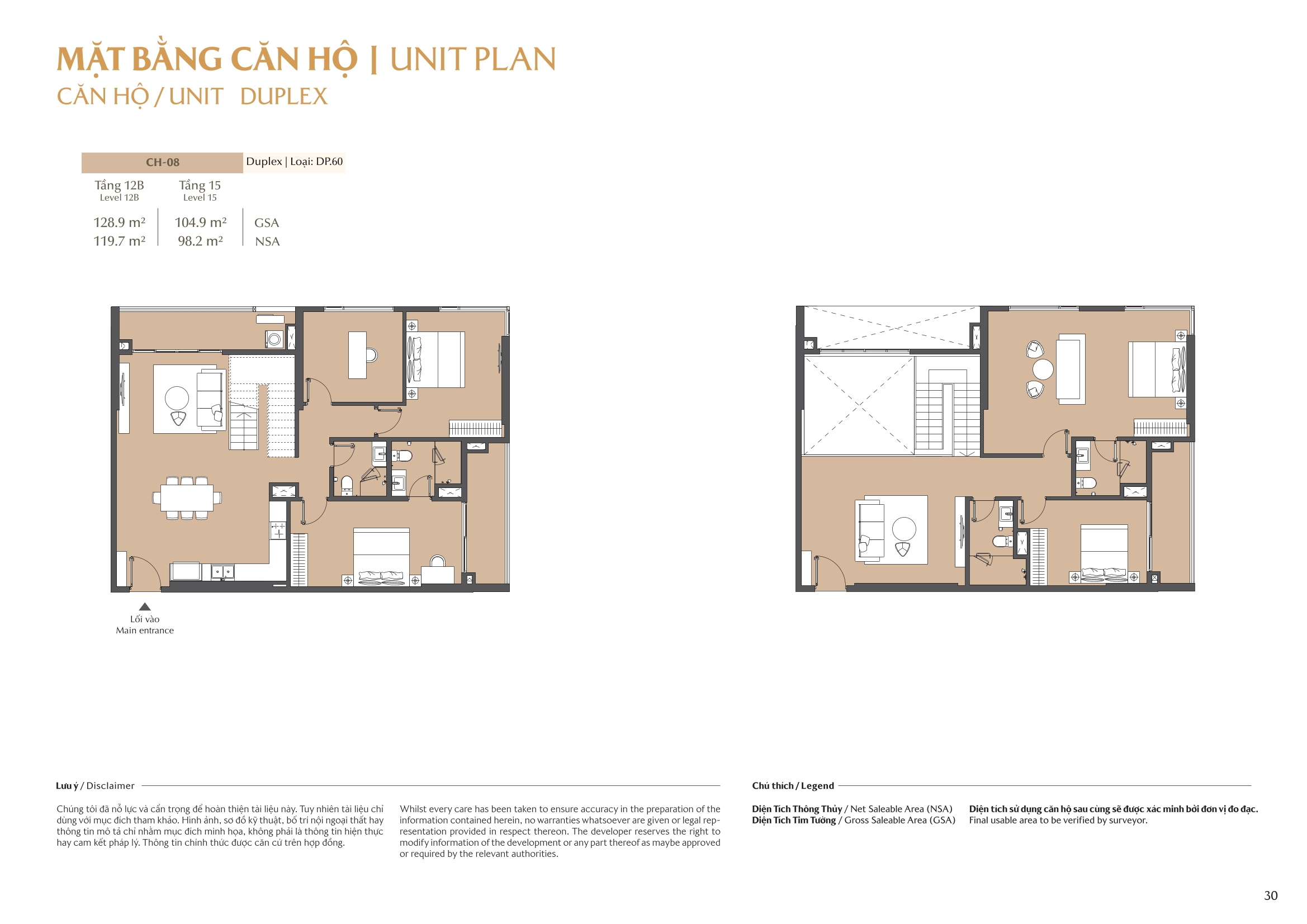 Mặt bằng căn hộ tòa B1 Masteri Park Place 27