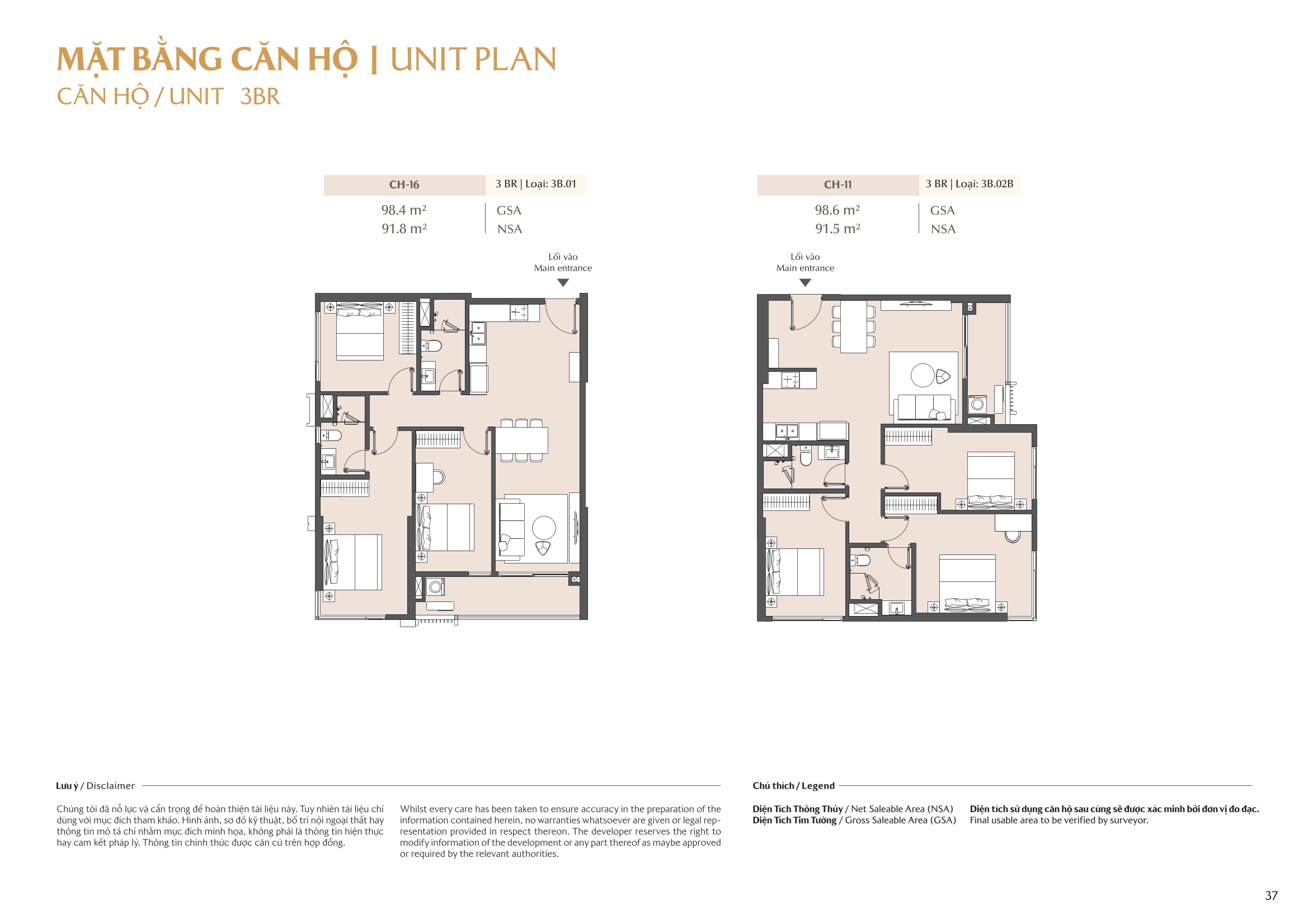 Mặt bằng căn hộ tòa B1 Masteri Park Place 34