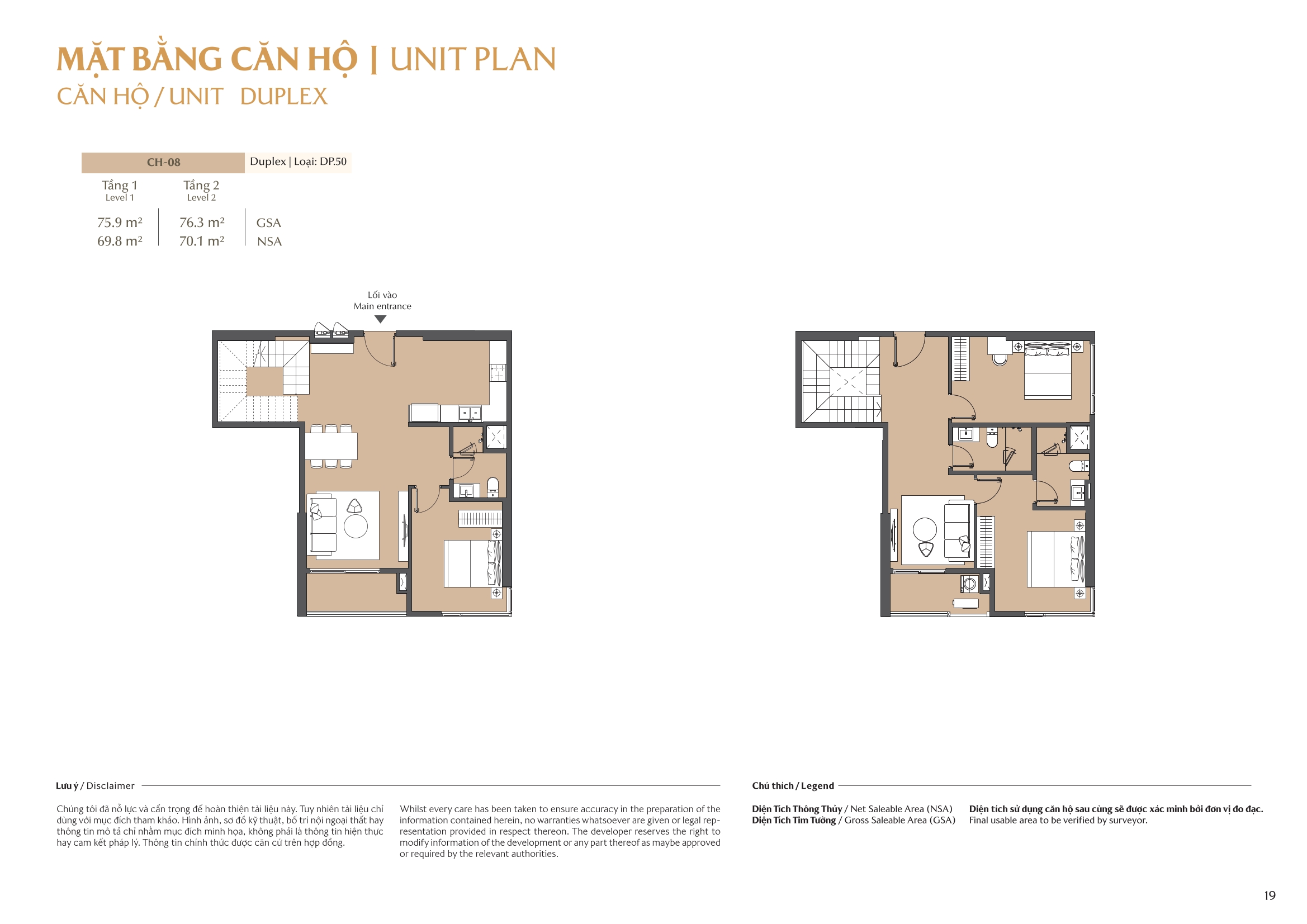 Mặt bằng căn hộ tòa B1 Masteri Park Place 16