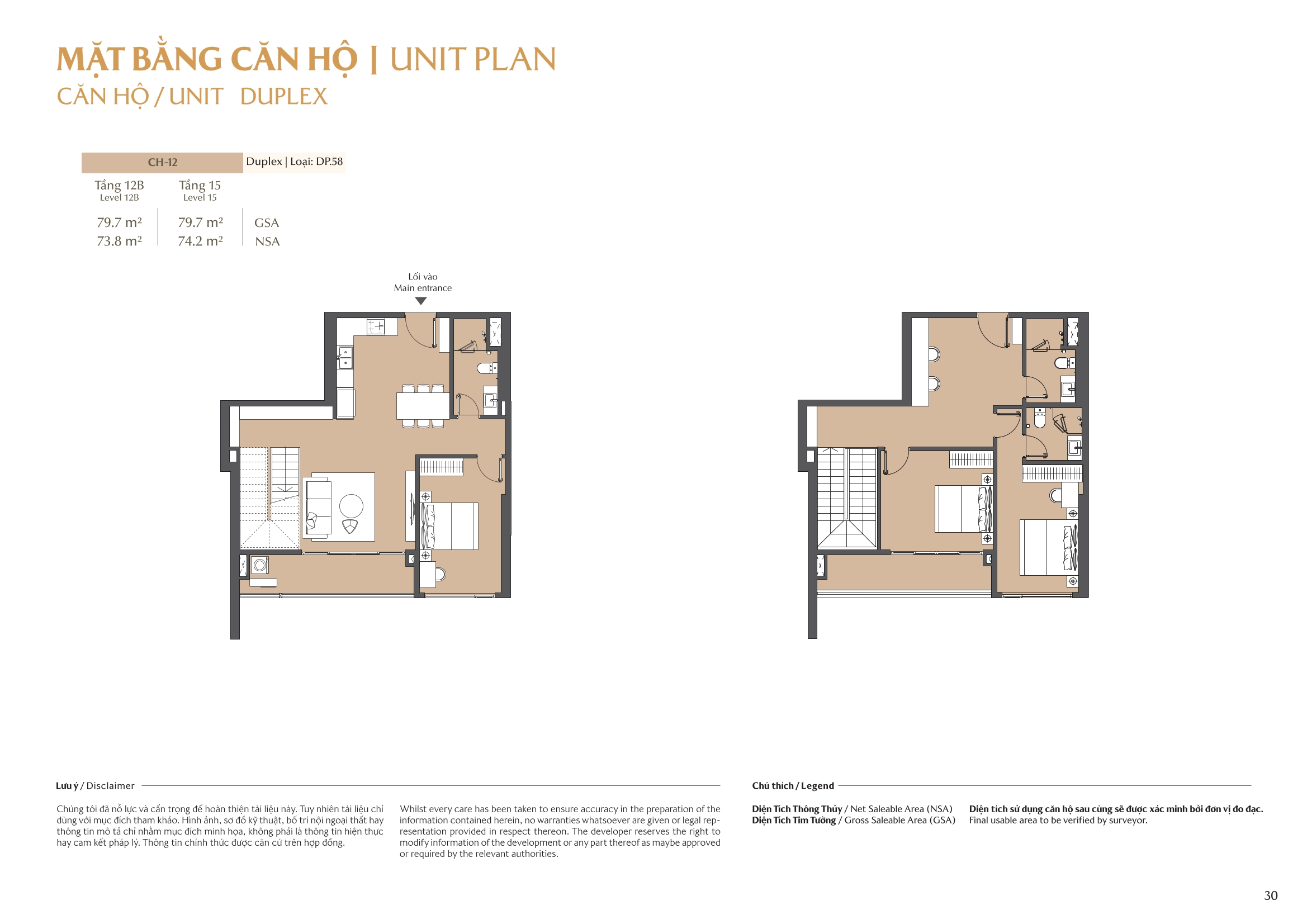 Mặt bằng căn hộ tòa B1 Masteri Park Place 27