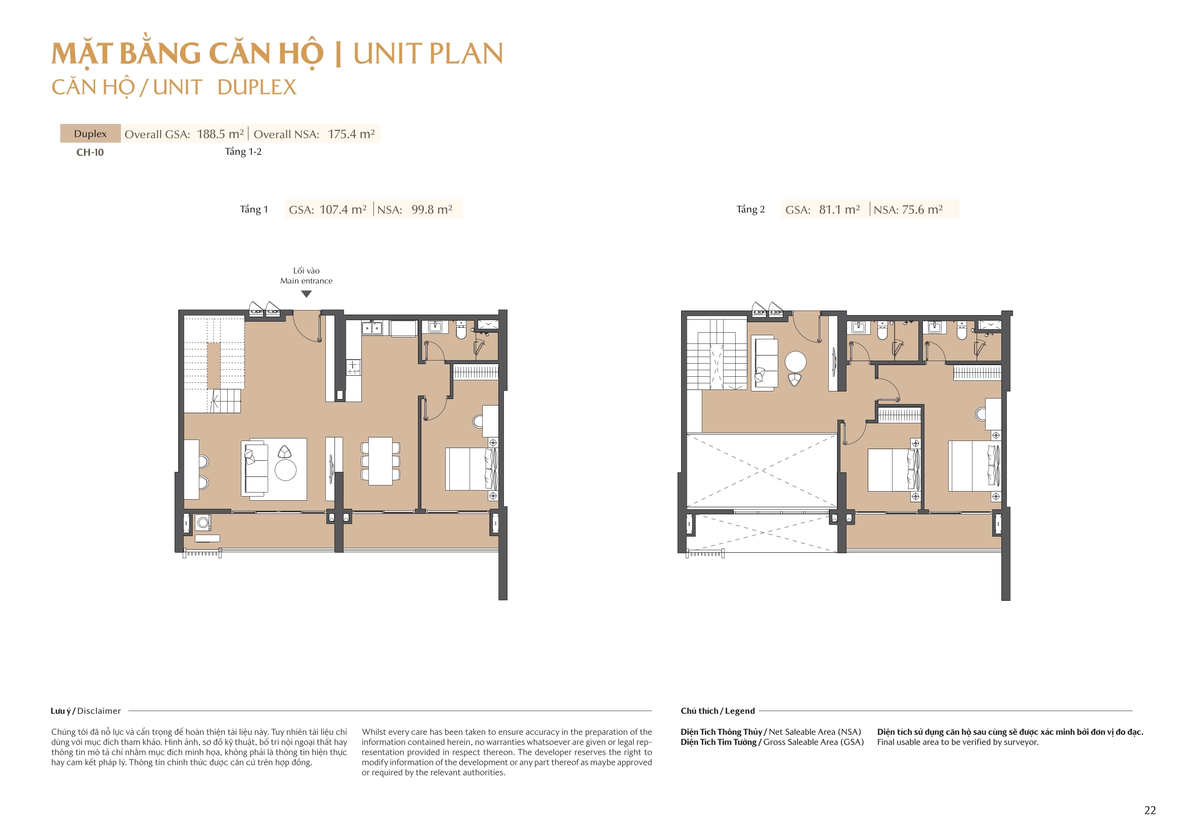 Mặt bằng căn hộ tòa A1 Masteri Park Place 22