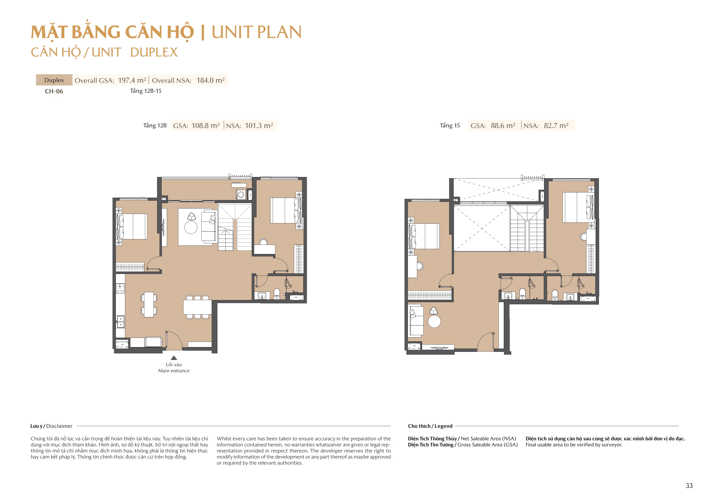 Mặt bằng căn hộ tòa A1 Masteri Park Place 33