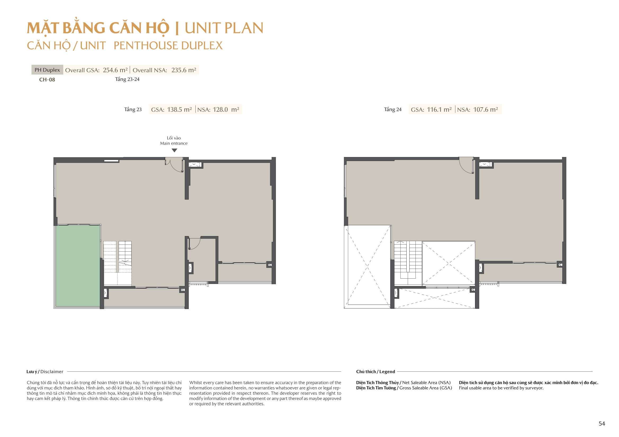 Mặt bằng căn hộ tòa A1 Masteri Park Place 54