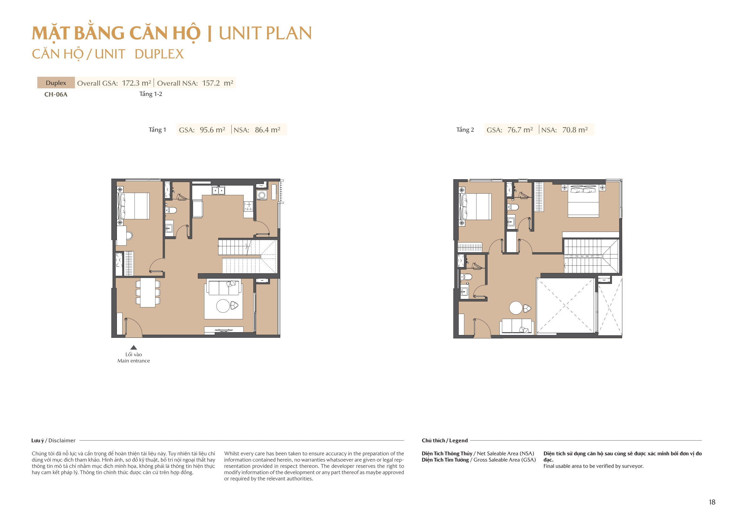 Mặt bằng căn hộ tòa A2 Masteri Park Place 18