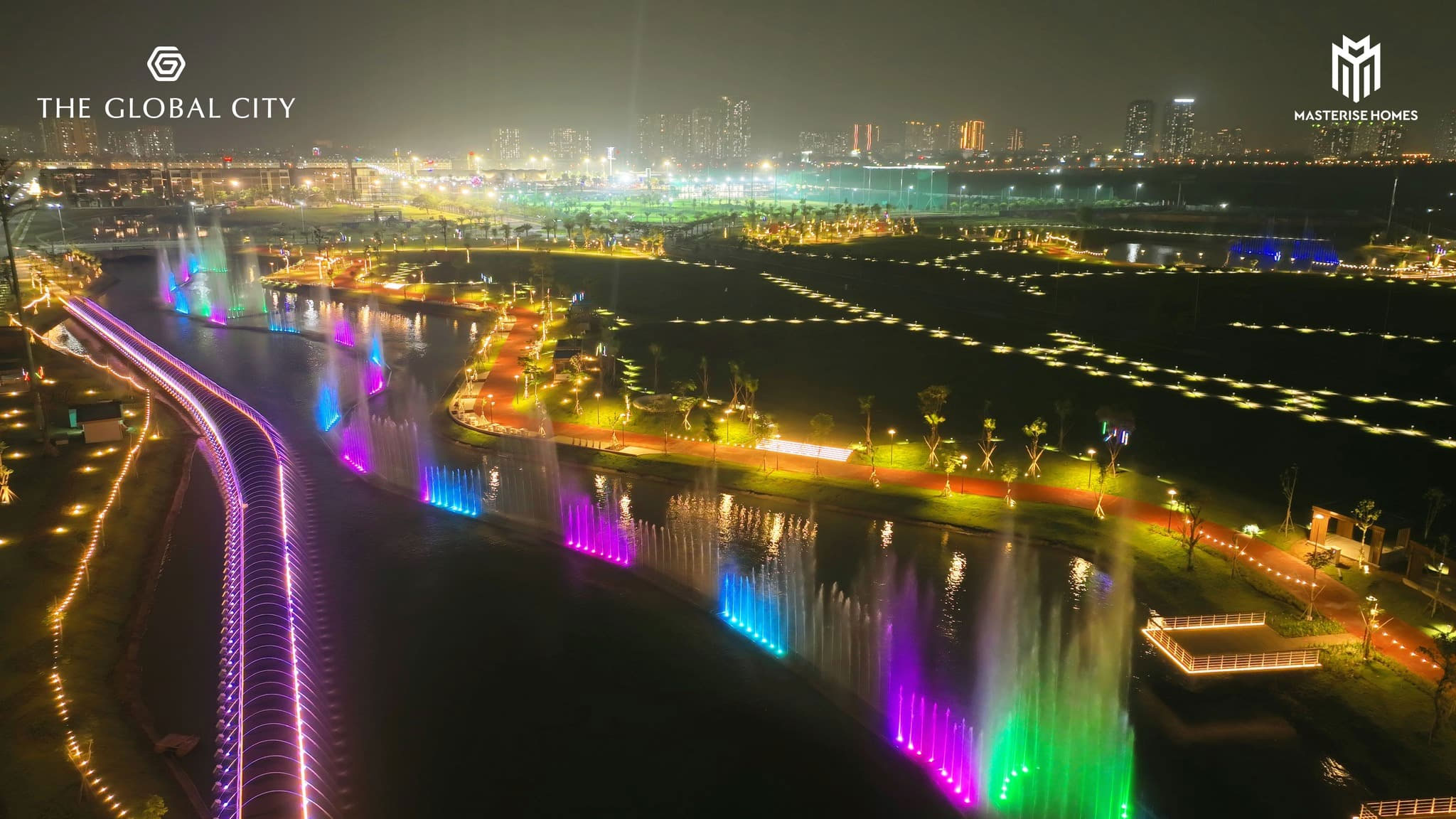 Khu nhạc nước The Global City - Kênh đào The Canal Of Love 3