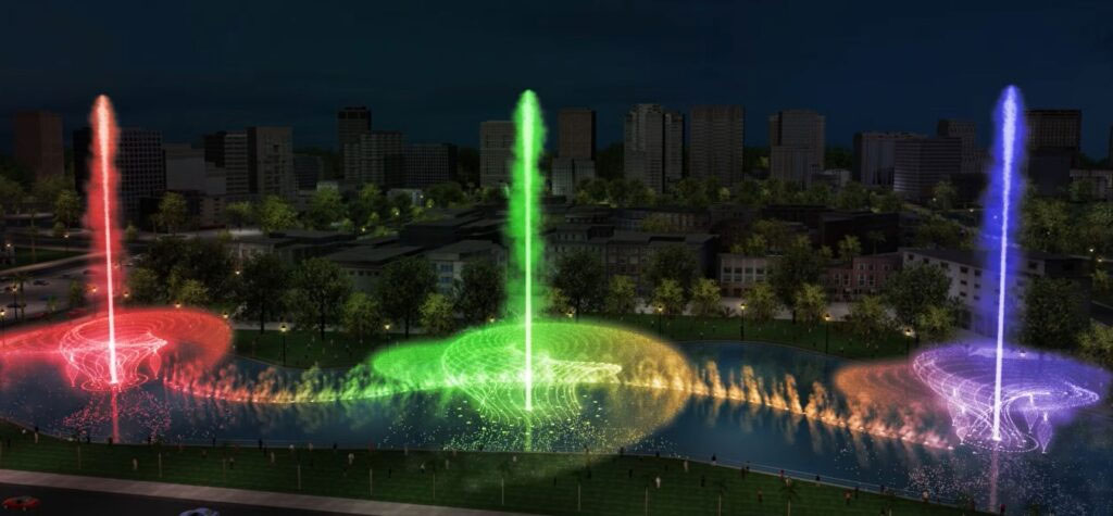 Khu nhạc nước The Global City - Kênh đào The Canal Of Love 4